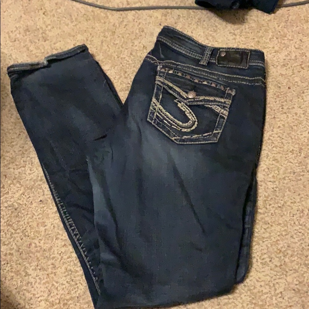 Silver jeans
